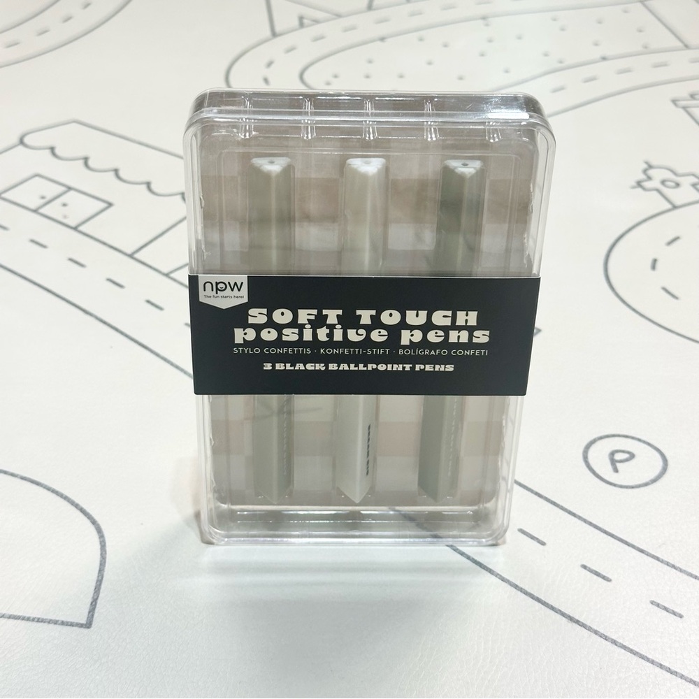 Soft Touch Positive Pens - Black